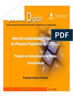 Programa de Automatizacion de Plantas Concentradoras CODELCO PDF