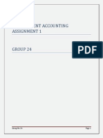 Management Accounting Assignment 1: Group No 24