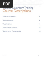 Tableau Syllabus