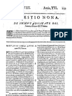 CT [1637 Ed.] t1 - 14 - Quaestio 9, De Immutabilitate Dei