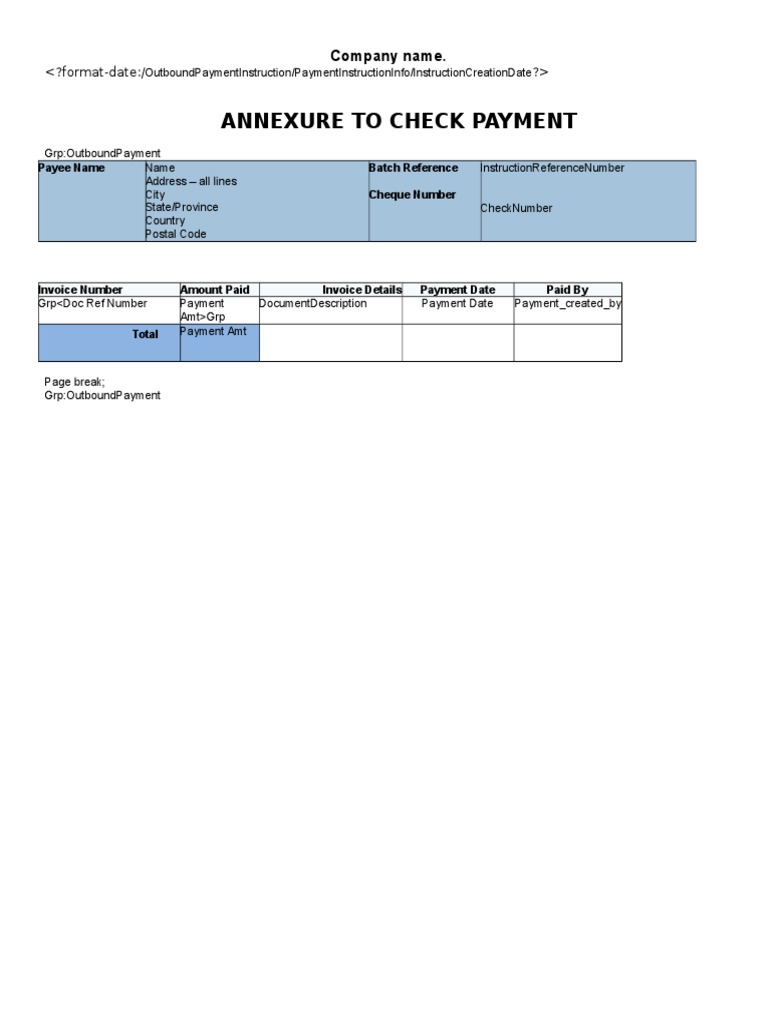 Outbound Payment Instruction Details | PDF