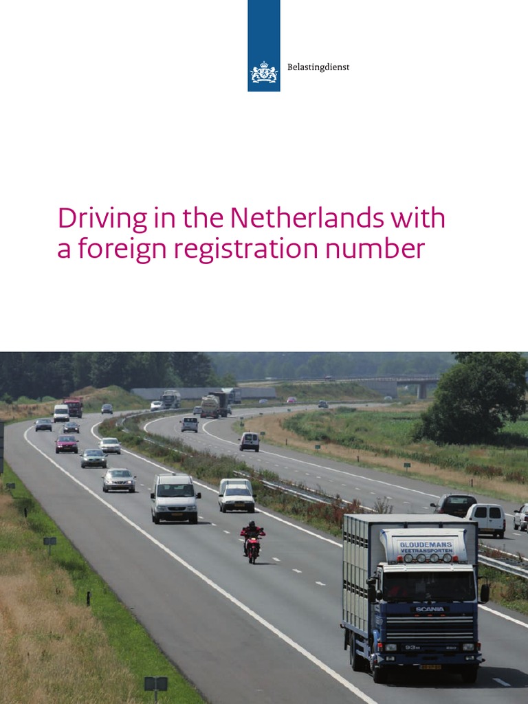Car Registration in The Netherlands PDF Vehicle Registration Plate Netherlands