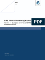 PRB Annual Monitoring Report 2013 - Volume 1 - European overview and PRB recommendations