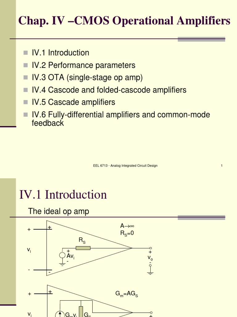 Opamp Model | PDF | Operational Amplifier | Amplifier