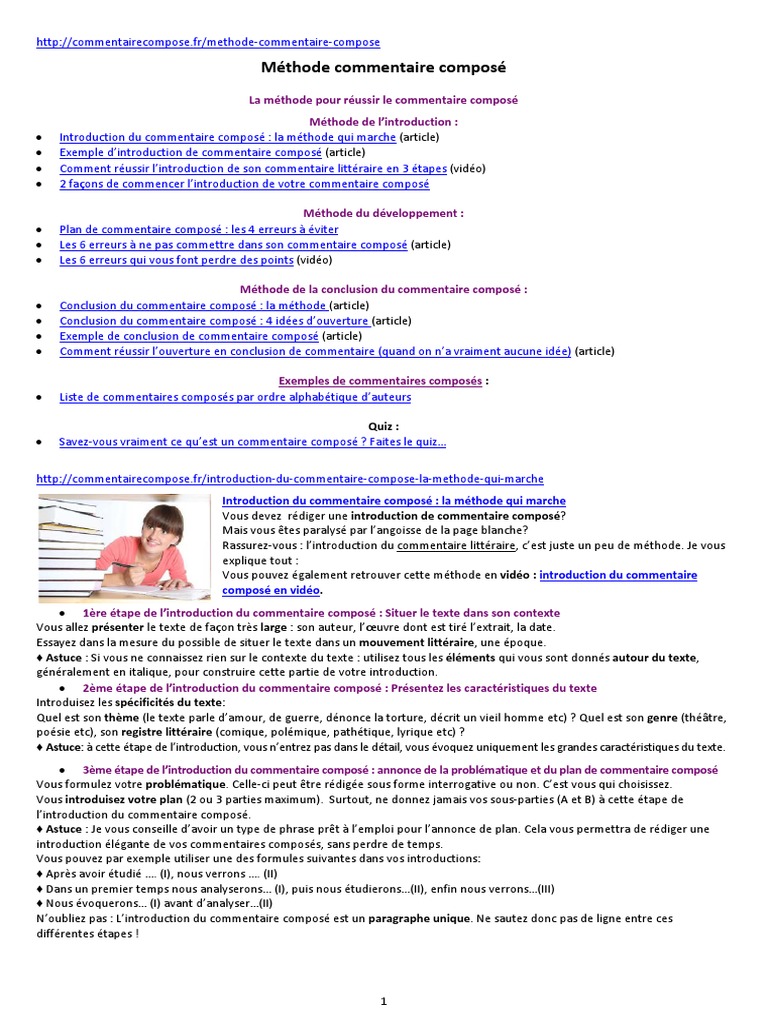 TD01 Commentaire compose 1 (methodes).pdf | Candide | Voltaire