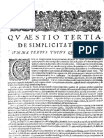 CT (1654 Ed.) t1 - 09 - Quaestio 3, de Simplicitate Dei