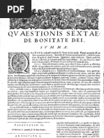 CT [1654 Ed.] t1 - 11 - Quaestio 6, De Bonitate Dei