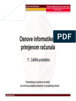 Osnove Informatike 11-Zastita Podataka