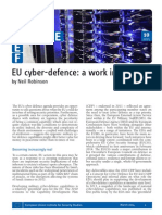 EU Cyber-Defence - A Work in Progress