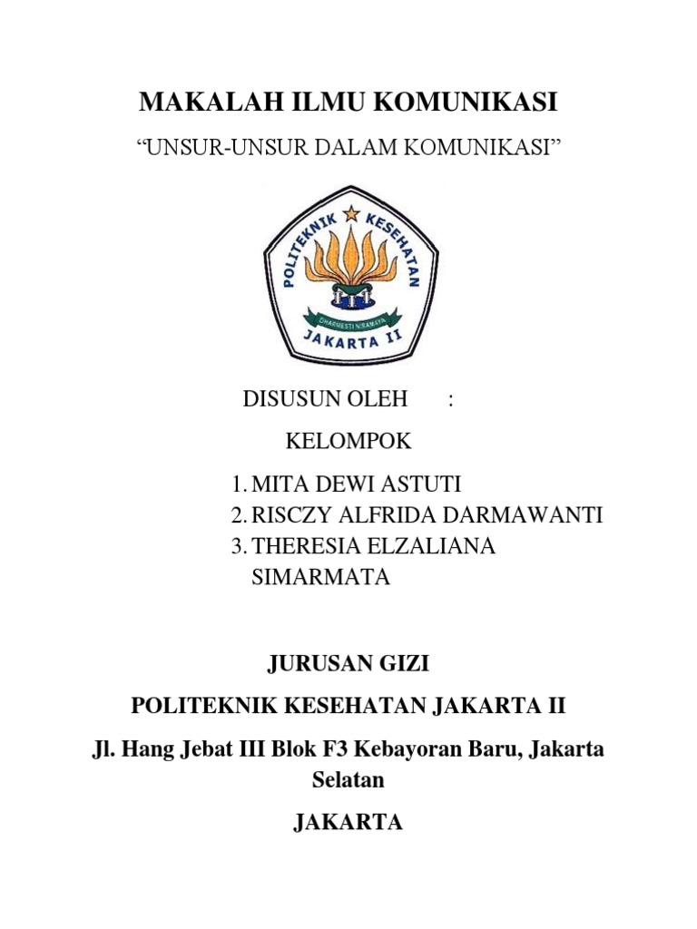 Makalah Ilmu Komunikasi Yang Lain