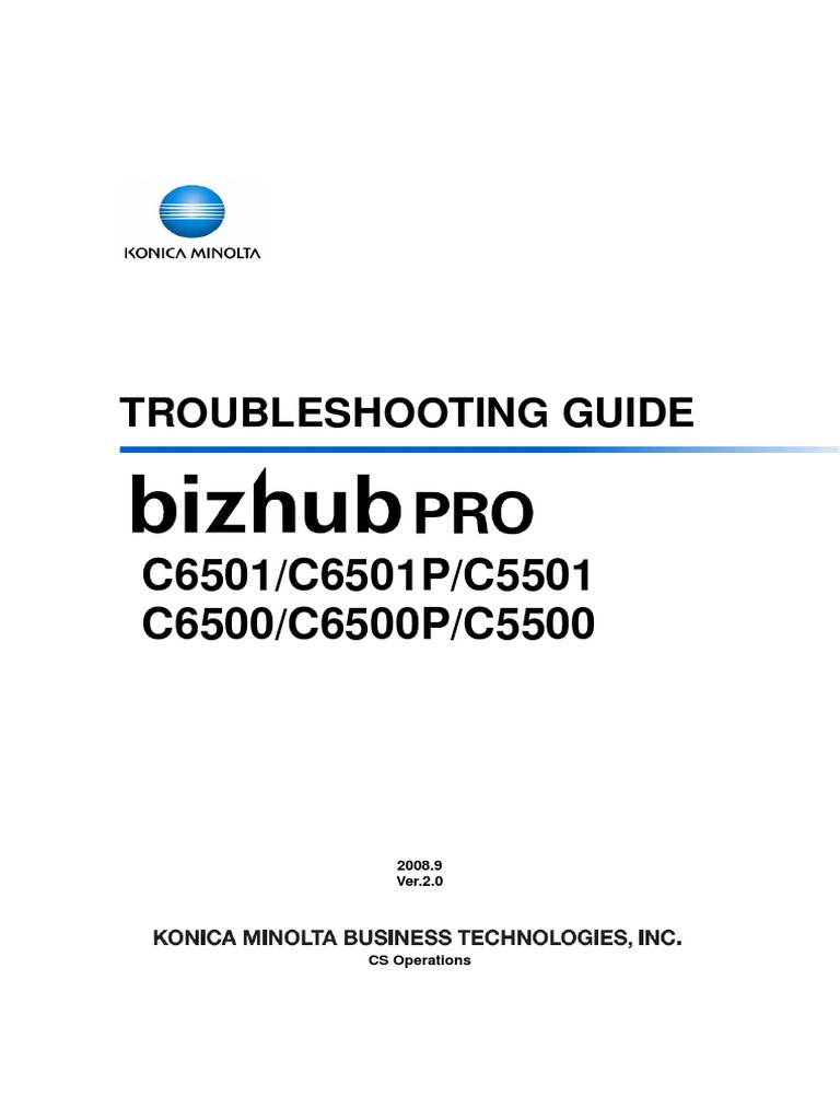 Konica minolta bizhub press c6000 service manual