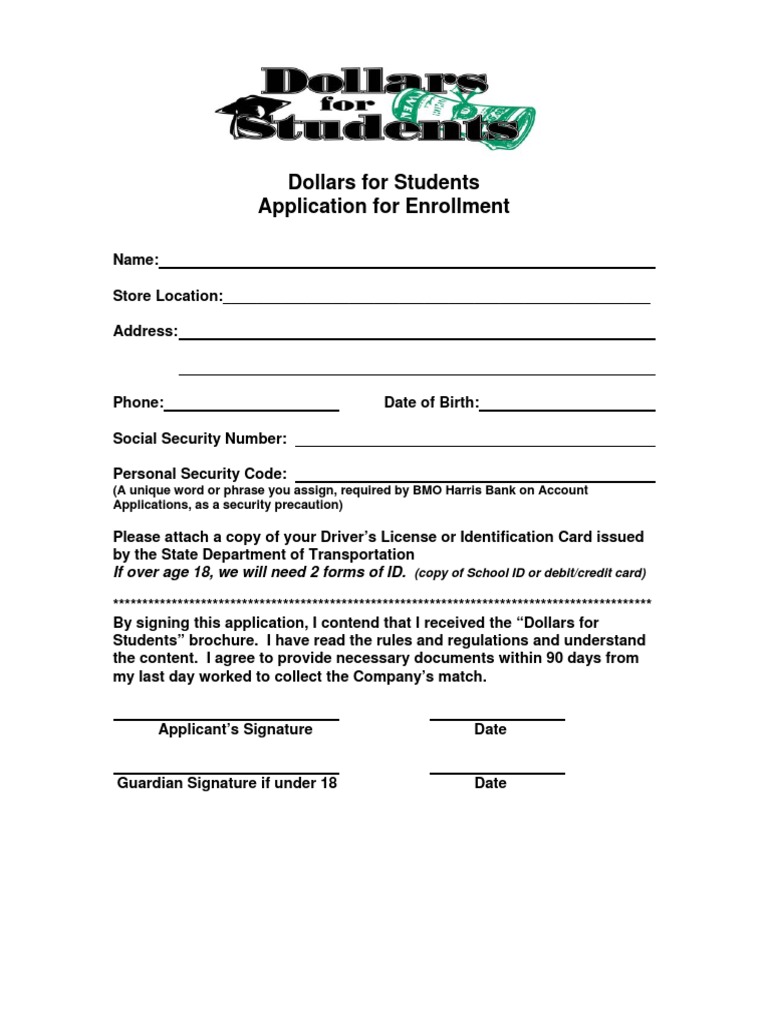 Student Enrollment Application | PDF | Identity Document | Authentication