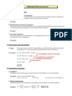 Organisation D Un Calcul PDF