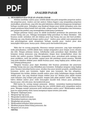 Analisis Pasar Pdf