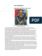 Kenya Defence Forces Commanders Profiles