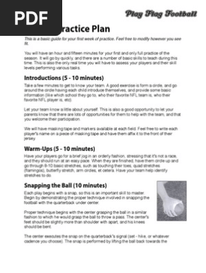 Pee Wee Football Practice Tips