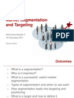 Segmentation and Targeting