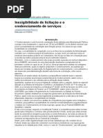 Credenciamento e inexigibilidade de licitação.doc