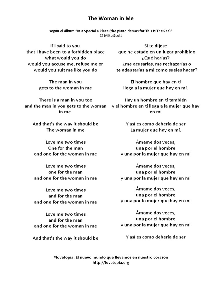 I Am Woman Letra En Español
