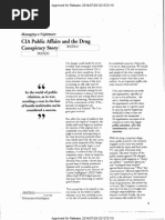 CIA Public Affairs and the Drug Conspiracy Story