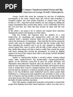 Download Contrast and Compare NapoleonAnimal Farm and Big Brother1984 Characters in George Orwells Masterpieces  by Togay Balik SN242535 doc pdf