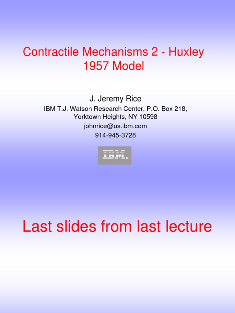 ContractileMechanisms II | PDF | Muscle Contraction | Actin