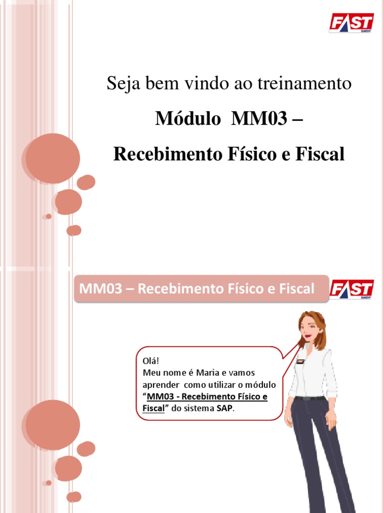 MM03 - Recebimento Físico e Fiscal | PDF | Business | Informática