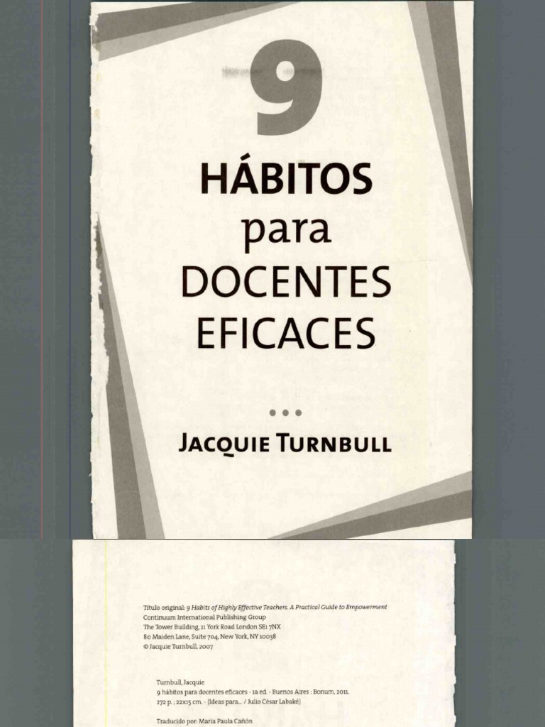 9 Hàbitos para Docentes Eficaces PDF | PDF