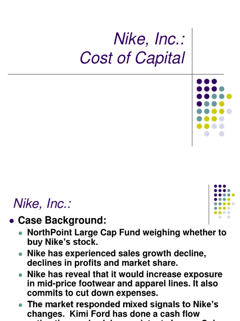 Nike cost of capital executive summary image