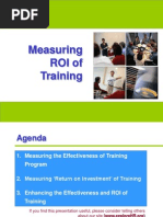 Measuring ROI of Training