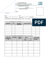 Personal Particulars Form 2014 Outsource