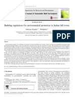 Building Regulations For Environmental Protection in Indian Hill Towns