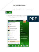 Uso Del Panel Del Control