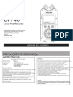 Manual Do Gravador Tascam DR-40 em Português PDF
