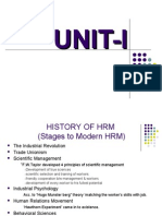 History of HRM (Stages To Modern HRM)