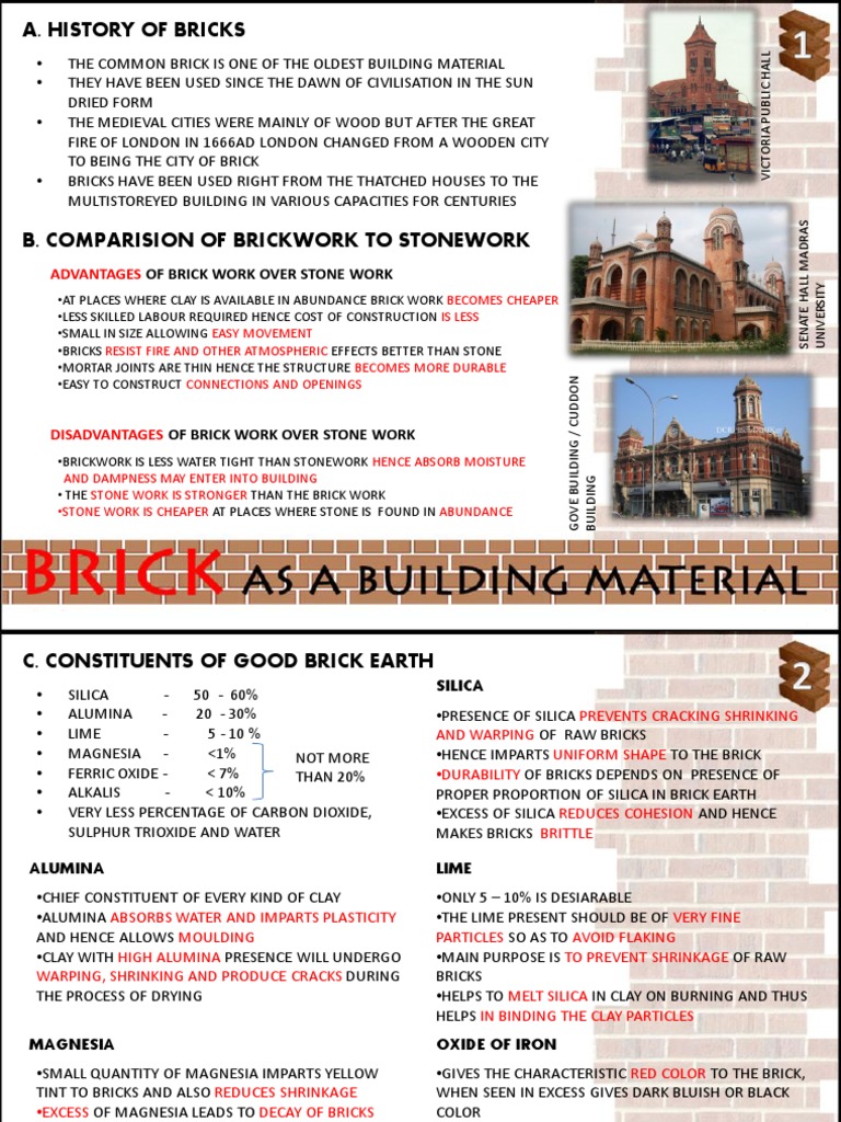 Unit I - Brick Details | PDF | Brick | Chimney