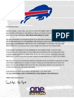 Pegula Letter to Bills Fans