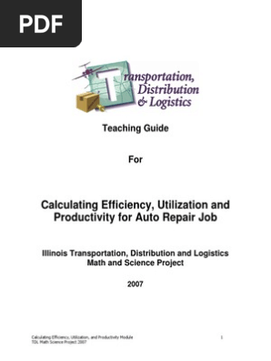 TDL Auto Repair Efficiency Module