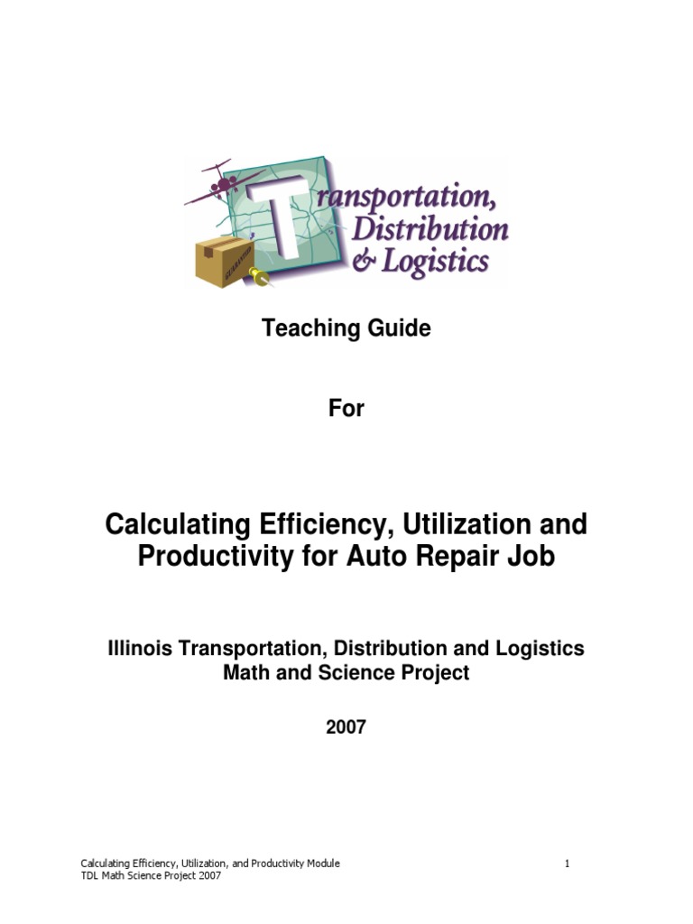 Auto Repair Efficiency Calculation Guide | PDF