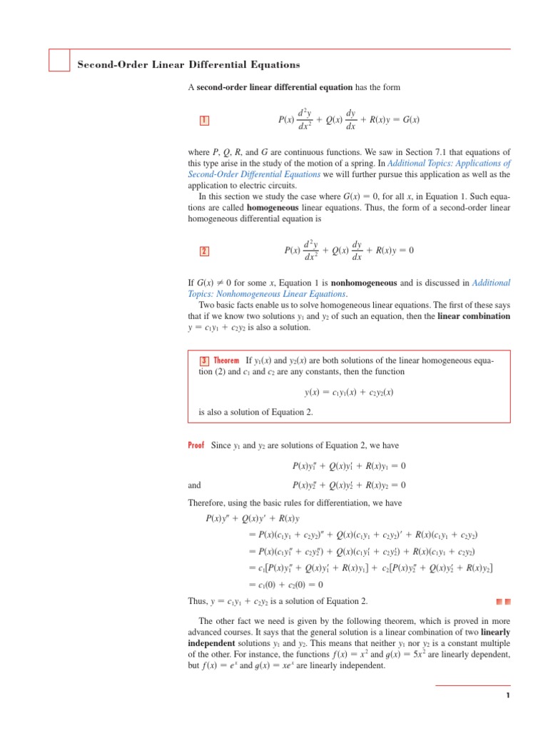 3c3 2ndorderlineareqns Stu Differential Equations Equations