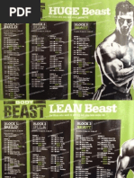 Body Beast Schedule