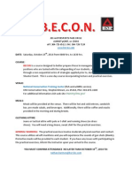 BECON Course Event Flyer