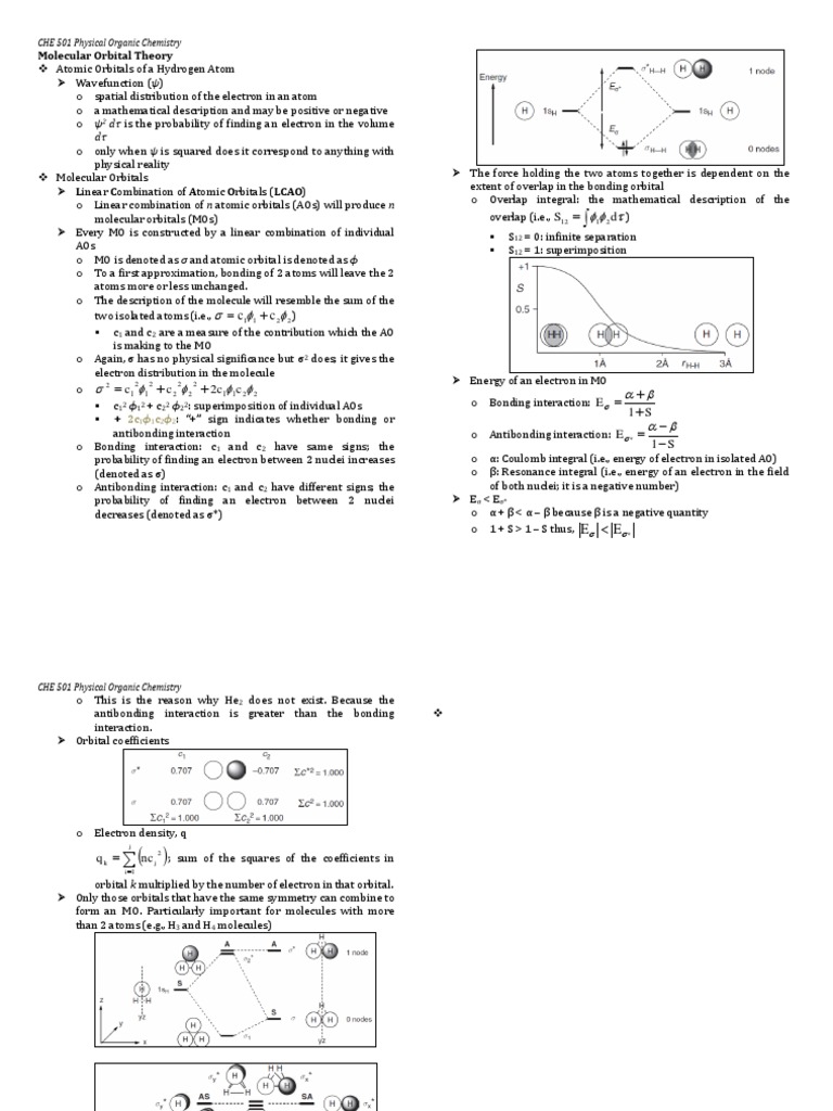 Molecular Orbital Theory Pdf