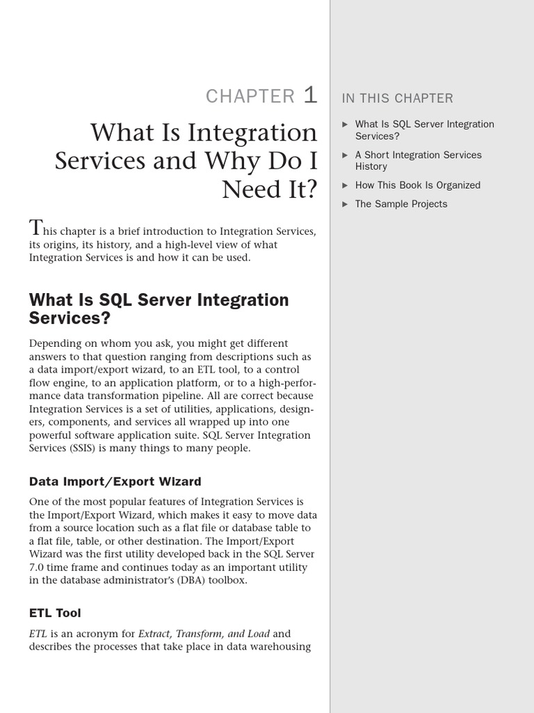 What Is Integration Services and Why Do I Need It? | PDF
