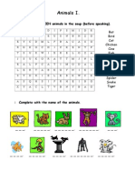 Animals I.: Find The FOURTEEN Animals in The Soup (Before Speaking)