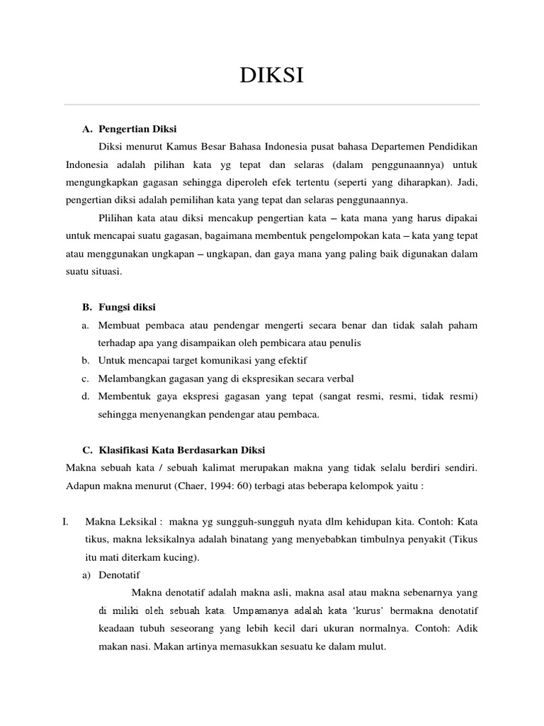 Diksi Dan Ejaan