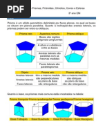 Geometria Espacial - Conceitos e Exercícios PDF