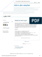 Teoria Matemática Das Eleições - Método de Saint-Lague - PDF