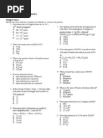 3 Review Stoichiometry Chemistry Practice Quiz and Answers