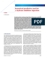 A Simple Mathematical Predictive Tool For Estimation of A Hydrate Inhibitor Injection Rate